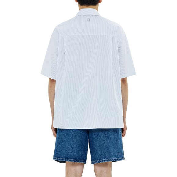 BNWT SS23 WOOYOUNGMI SHORT SLEEVES STRIPE SHIRT 46 - Picture 10 of 11
